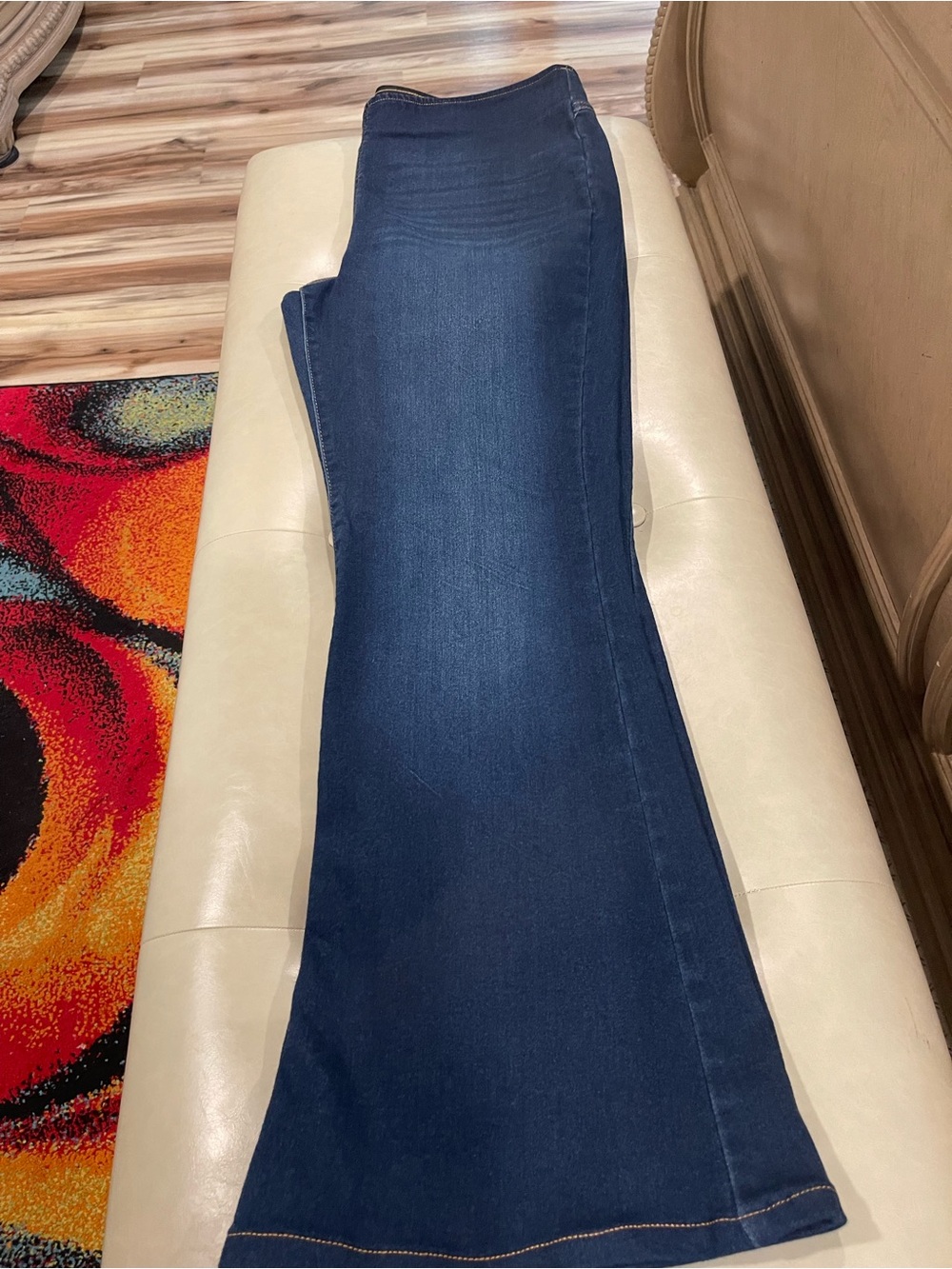 Dark Blue Women's Flare Jeans